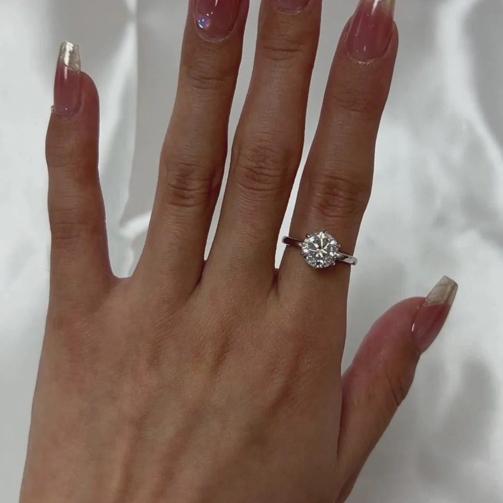 Minimalist Solitaire Engagement Ring
