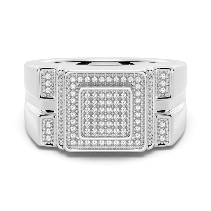 12mm Luxury Moissanite Men’s Wedding Ring
