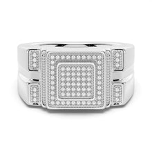 Load image into Gallery viewer, 12mm Luxury Moissanite Men’s Wedding Ring
