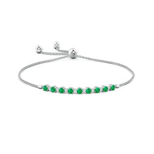 Load image into Gallery viewer, emerald tennis bracelet  
