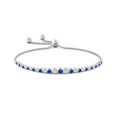 sapphire bolo bracelet 