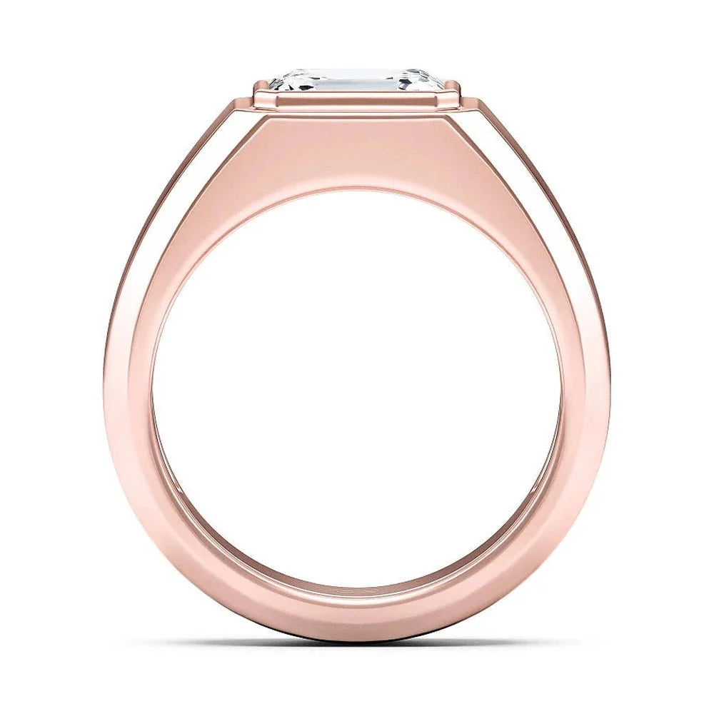 1CT Heirloom Bezel Set Engagement Ring – Silver, Gold or Platinum