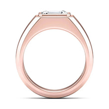 Load image into Gallery viewer, 1CT Heirloom Bezel Set Engagement Ring – Silver, Gold or Platinum