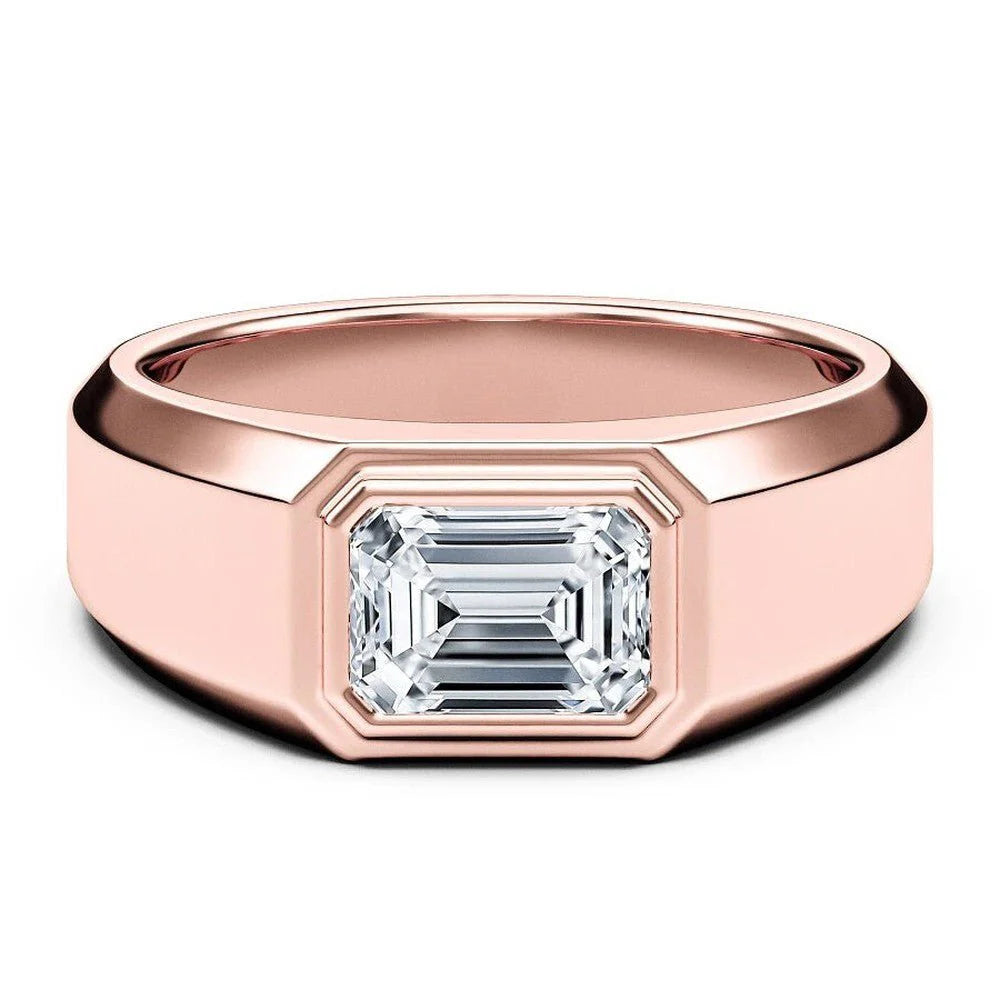 Bezel Engagement Ring with 1CT Stone
