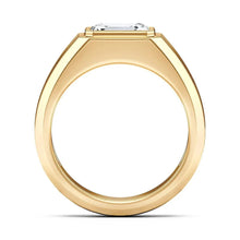 Load image into Gallery viewer, 1CT Heirloom Bezel Set Engagement Ring – Silver, Gold or Platinum