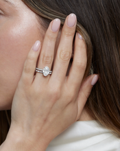 Load image into Gallery viewer, Slim Baguette Moissanite Stackable Band | 925 Silver &amp; 10K-18K Gold &amp; Platinum