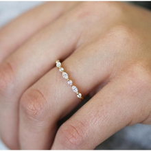 Load image into Gallery viewer, Gold Moissanite Ring