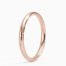 Load image into Gallery viewer, Unisex 4mm Rose Gold Dome Ring