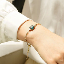 Load image into Gallery viewer, emerald cut emerald bracelet  