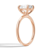 Load image into Gallery viewer, 4-Prongs Oval Solitaire Moissanite Engagement Ring | TKEANAAL Jewelry
