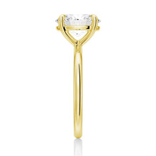 Load image into Gallery viewer, 4-Prongs Oval Solitaire Moissanite Engagement Ring | TKEANAAL Jewelry