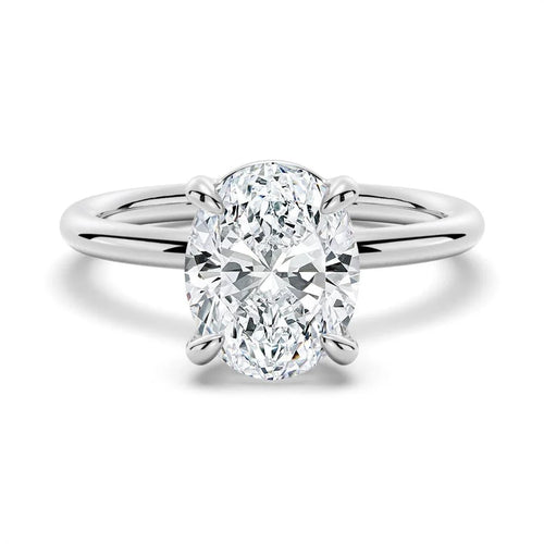 2 Carat Oval Lab-Grown Diamond Ring