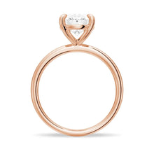 Load image into Gallery viewer, 4-Prongs Oval Solitaire Moissanite Engagement Ring | TKEANAAL Jewelry