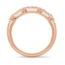 Load image into Gallery viewer, 4-Row Cluster Moissanite Wedding Band – Round Stone Statement Ring