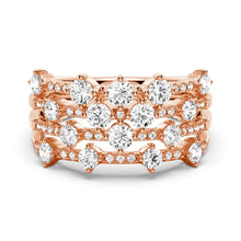 Load image into Gallery viewer, Luxury Wedding Ring with Round Stones