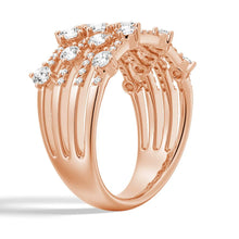 Load image into Gallery viewer, Moissanite Cluster Band