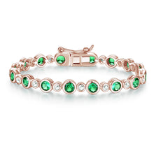 Load image into Gallery viewer, bezel set gemstone bracelet  
