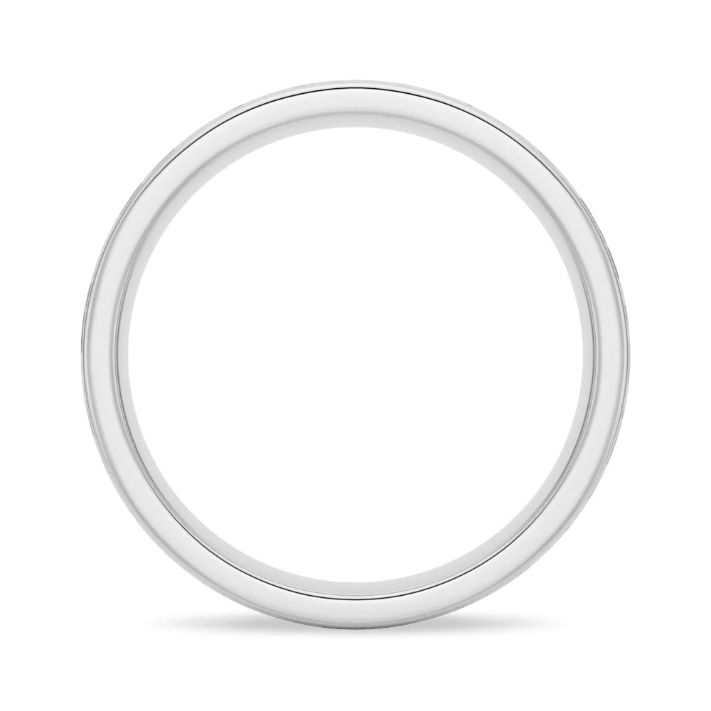 6mm Hammered Milgrain Men’s Wedding Band – Silver, Gold or Platinum Ring