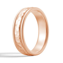 Load image into Gallery viewer, Elegant Men’s Milgrain Wedding Band