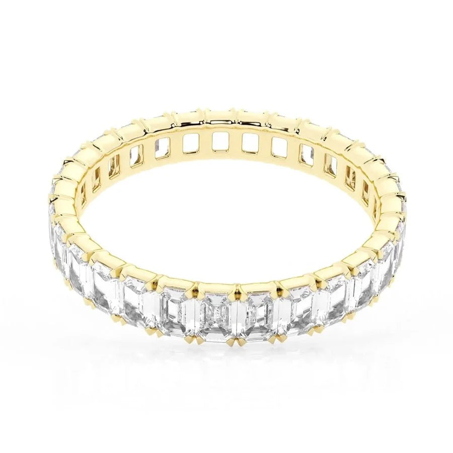High-Carat Moissanite Eternity Band