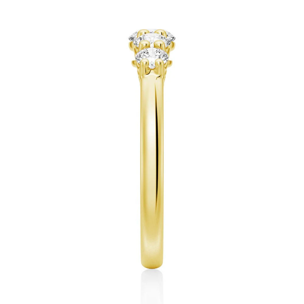 Stackable Moissanite Wedding Band