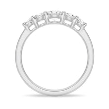 Load image into Gallery viewer, Platinum Round Cut Moissanite Band