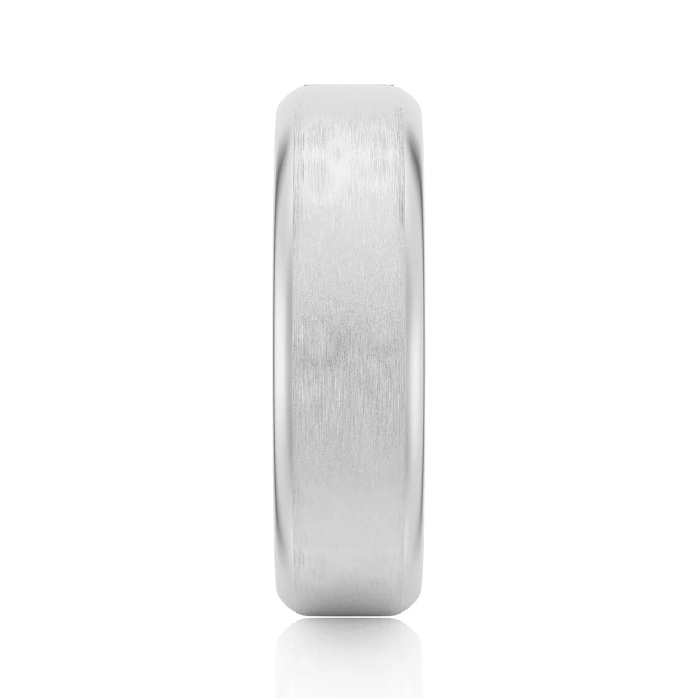Modern Men’s Ring with Emerald Moissanite