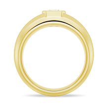 Load image into Gallery viewer, 6.5mm Beveled Edge Solitaire Moissanite Men’s Band – Silver, Gold or Platinum