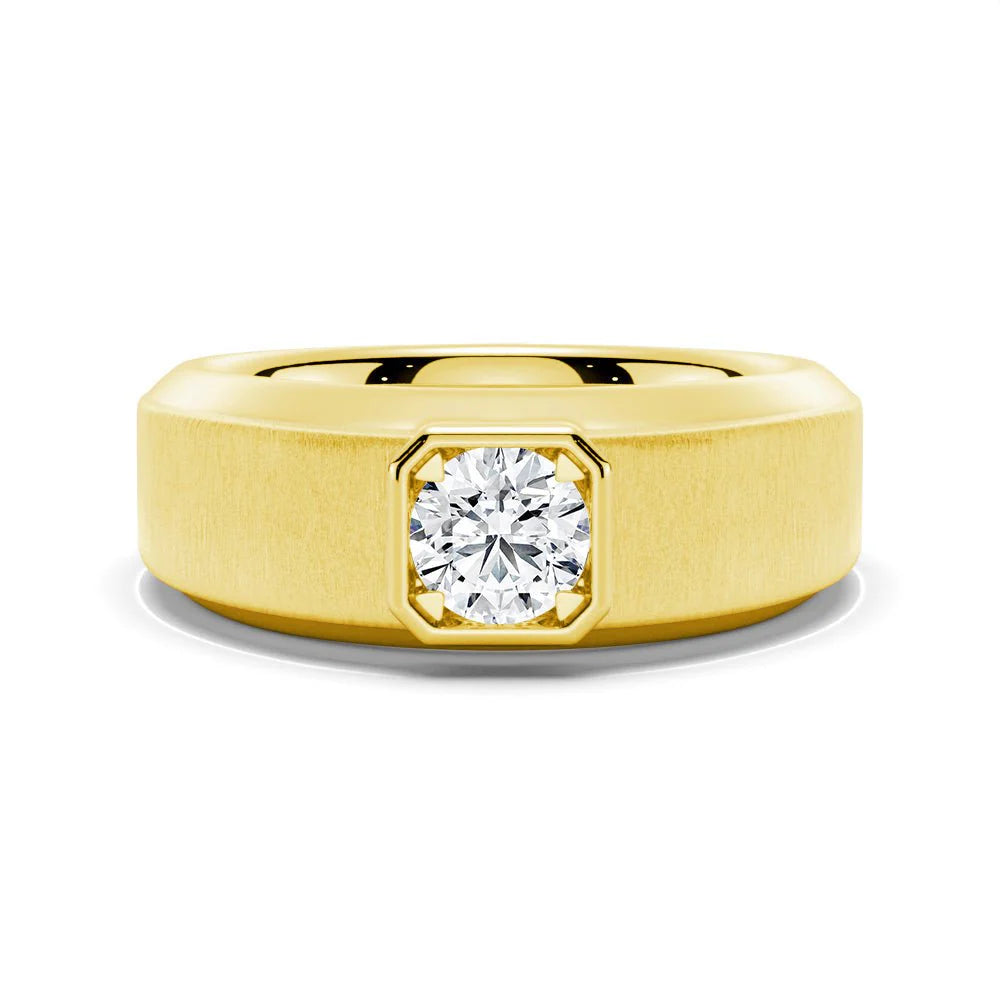 6.5mm Solitaire Moissanite Men’s Band