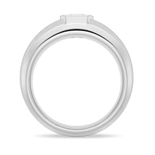 Load image into Gallery viewer, Elegant Men’s Wedding Band with Beveled Design