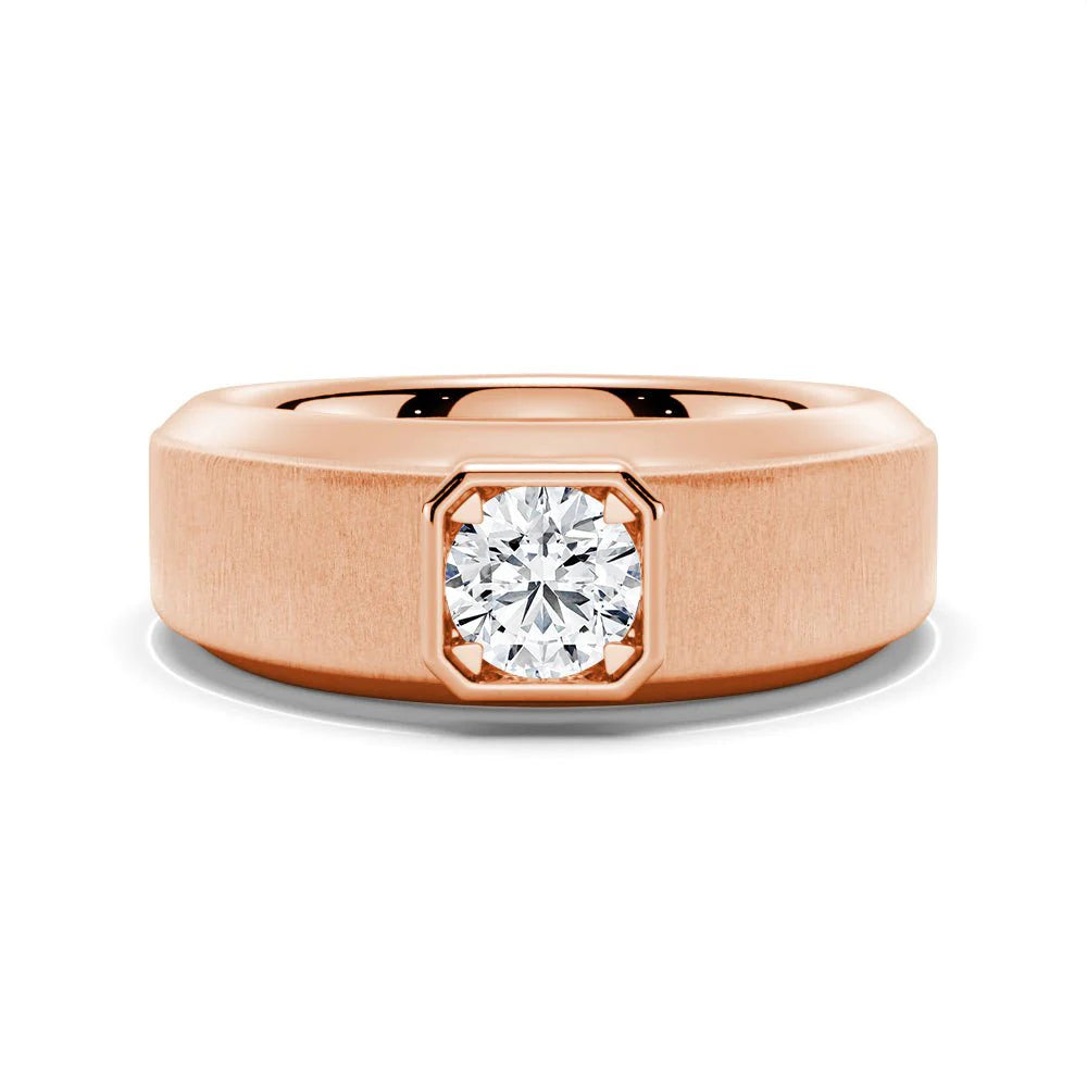 Beveled Edge Men’s Wedding Ring