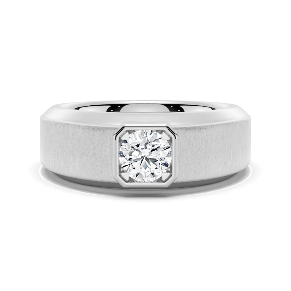 Classic Moissanite Ring for Men