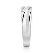 Load image into Gallery viewer, High Polish Men’s Ring with Bezel Stone