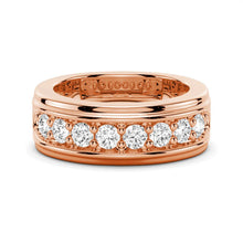 Load image into Gallery viewer, Modern Channel Design Men’s Ring