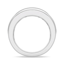 Load image into Gallery viewer, White Gold Channel Set Wedding Band