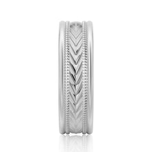 Load image into Gallery viewer, Masculine Arrow Design Wedding Ring