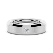 Load image into Gallery viewer, Platinum 6mm Moissanite Ring for Him