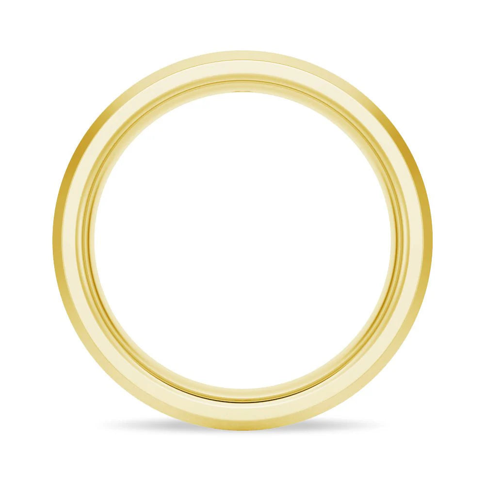6mm Bezel Set Moissanite Men’s Wedding Ring
