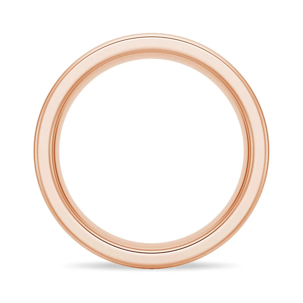 6mm Brushed Finish Men’s Wedding Band – Silver, Gold or Platinum Ring