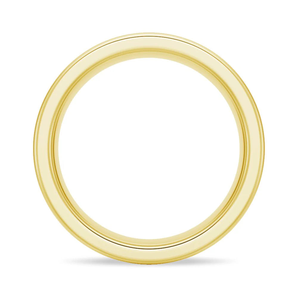 6mm Brushed Finish Men’s Wedding Band – Silver, Gold or Platinum Ring