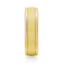 Load image into Gallery viewer, 6mm Brushed Finish Men’s Wedding Band – Silver, Gold or Platinum Ring