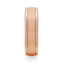 Load image into Gallery viewer, 6mm Brushed Finish Men’s Wedding Band – Silver, Gold or Platinum Ring