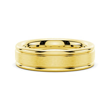 Load image into Gallery viewer, Gold Brushed Wedding Band for Him