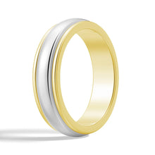 Load image into Gallery viewer, Two-Tone Metal Wedding Ring for Him