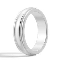 Load image into Gallery viewer, Dual-Tone Men’s Ring Silver 