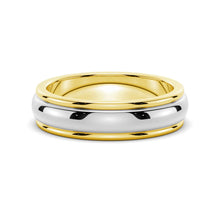 Load image into Gallery viewer, Elegant Two-Tone Wedding Band for Men