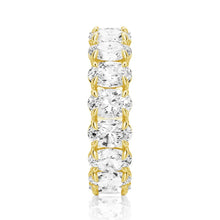 Load image into Gallery viewer, 6mm Oval Cut Moissanite Wedding Band – Elegant Eternity Ring