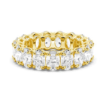 Load image into Gallery viewer, Gold Oval Cut Moissanite Ring Close-up