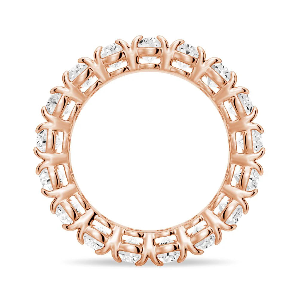 6mm Oval Cut Moissanite Wedding Band – Elegant Eternity Ring
