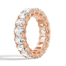 Load image into Gallery viewer, 6mm Oval Cut Moissanite Wedding Band – Elegant Eternity Ring